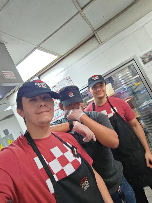 Mark, Gabriel, and Christian at Pizza Hut