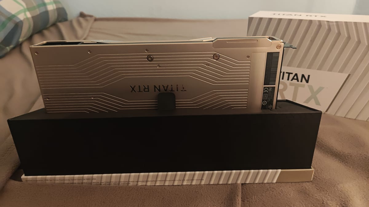 NVIDIA Titan RTX — top view