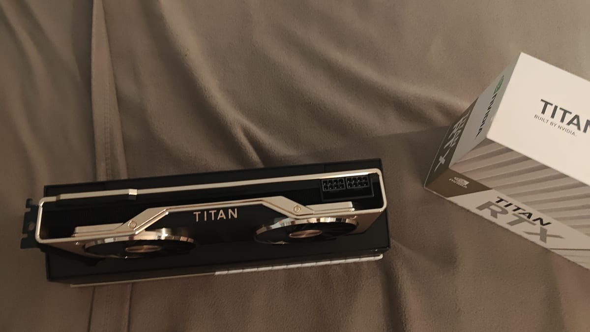 NVIDIA Titan RTX — back plate
