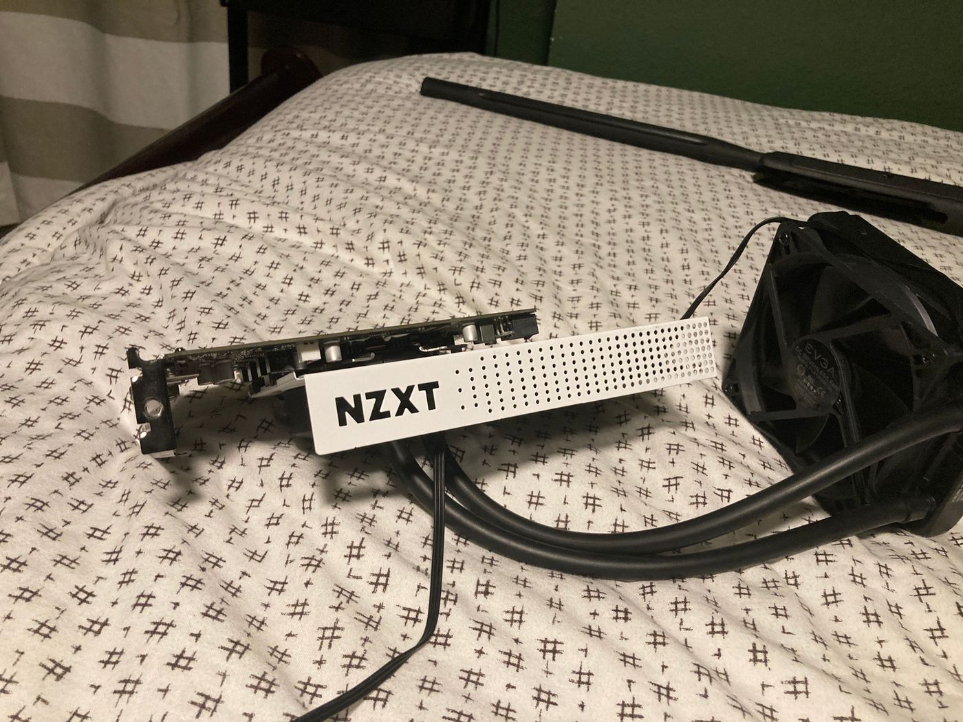 GTX 1650 Super with Kraken G12 AIO mounted — full build shot