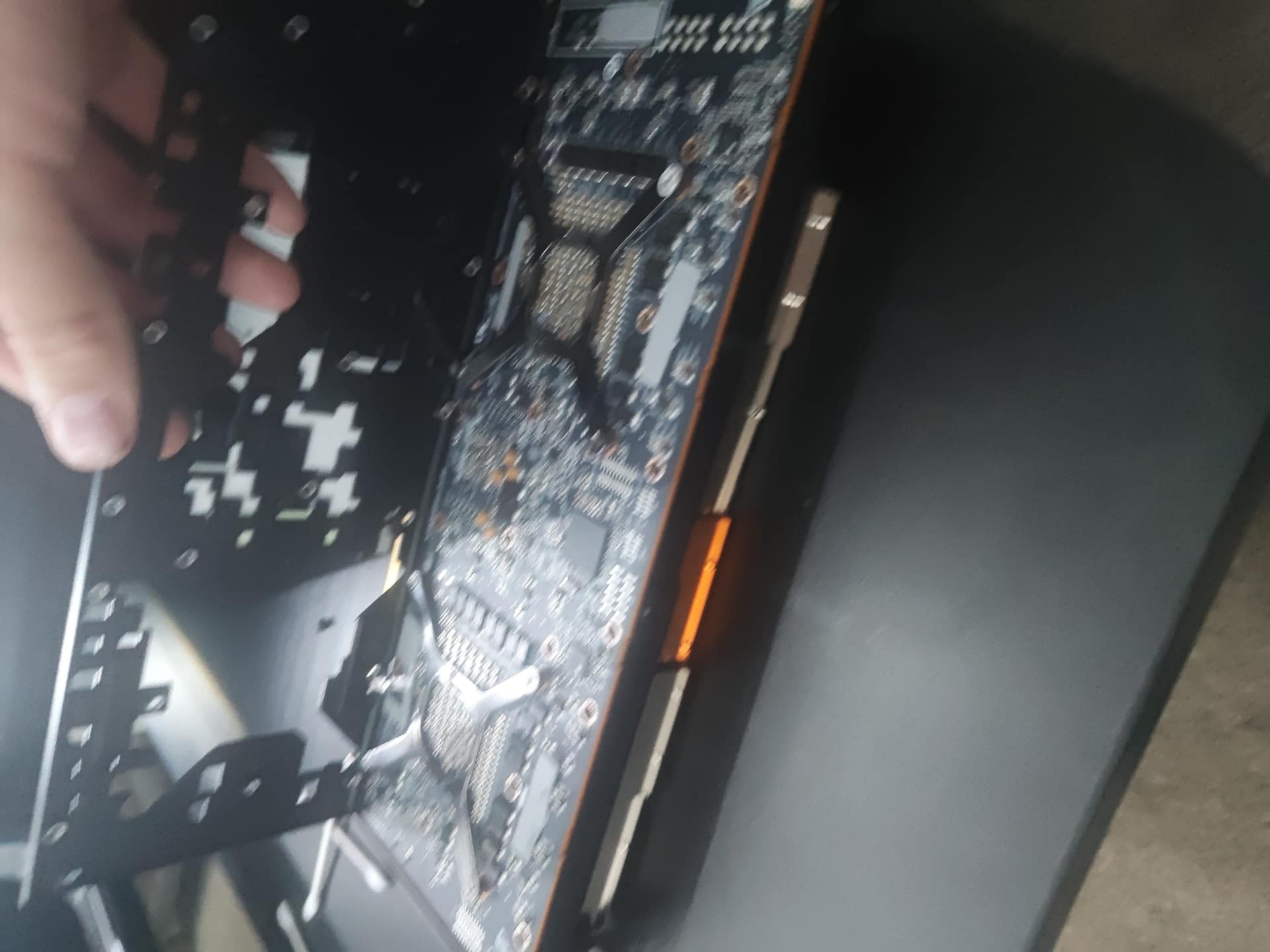 V340L backplate being lifted off