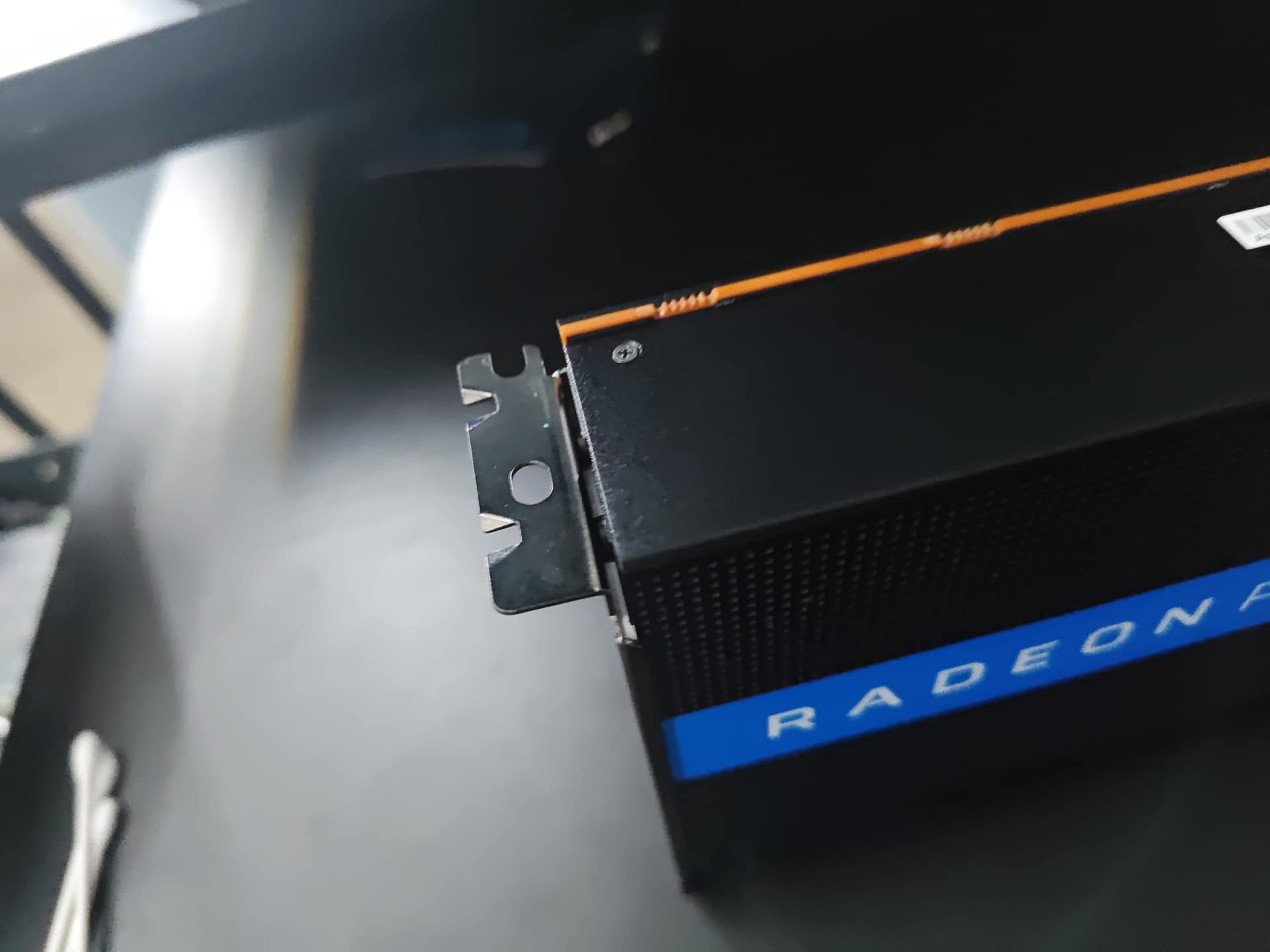 Three side screws holding the V340L shroud in place